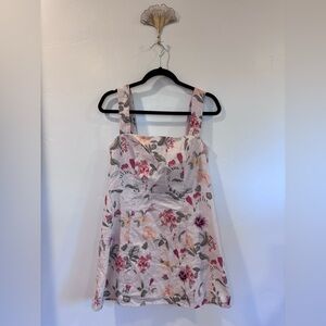 Few Moda Floral Smocked Back Mini Dress NWT